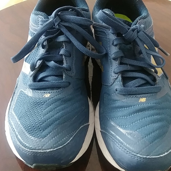 New Balance Women's Blue and Gold Athletic Shoes - Picture 2 of 4